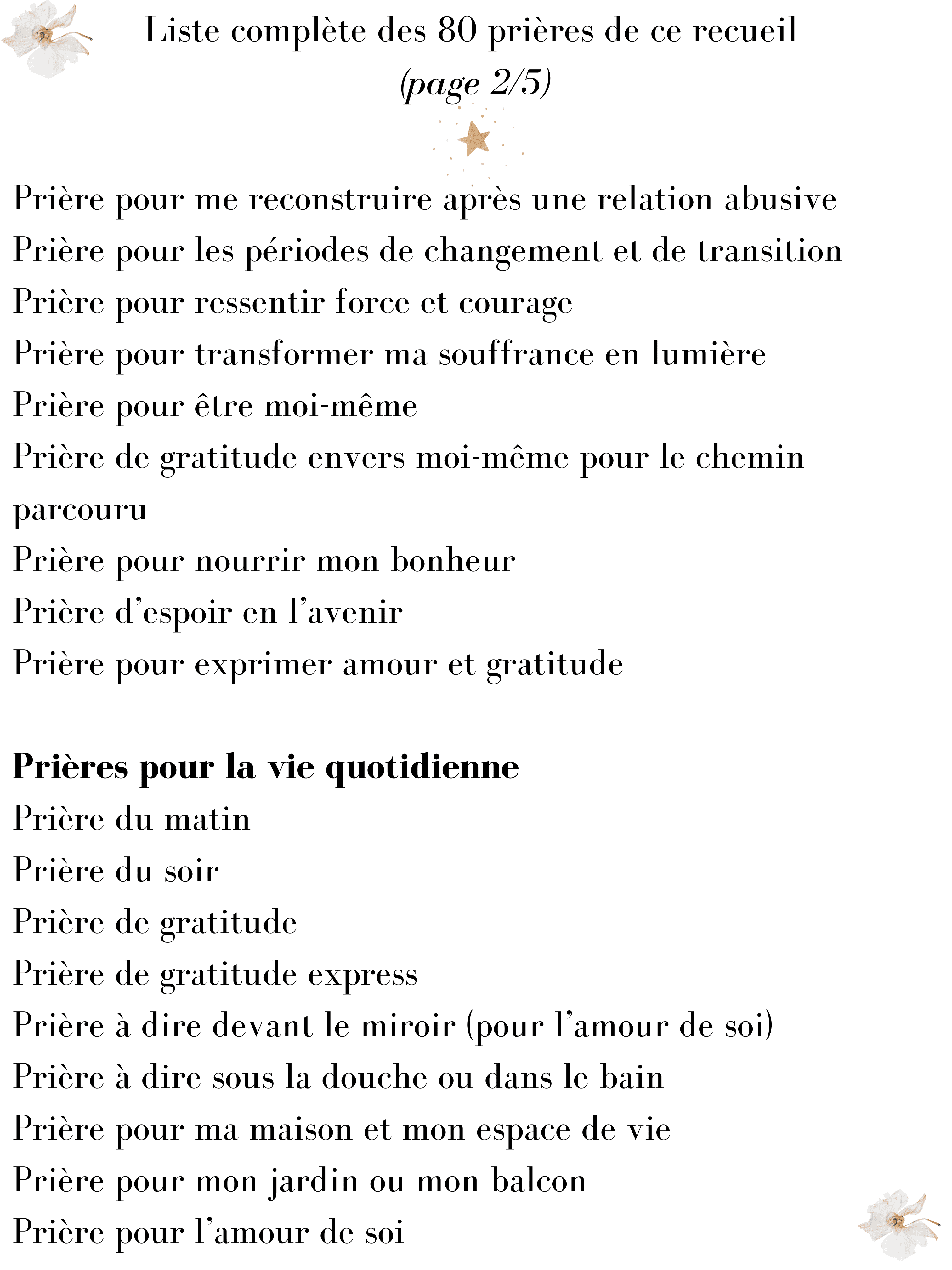 Recueil de 80 prières non religieuses Tome 1 - Livre papier – Image 12